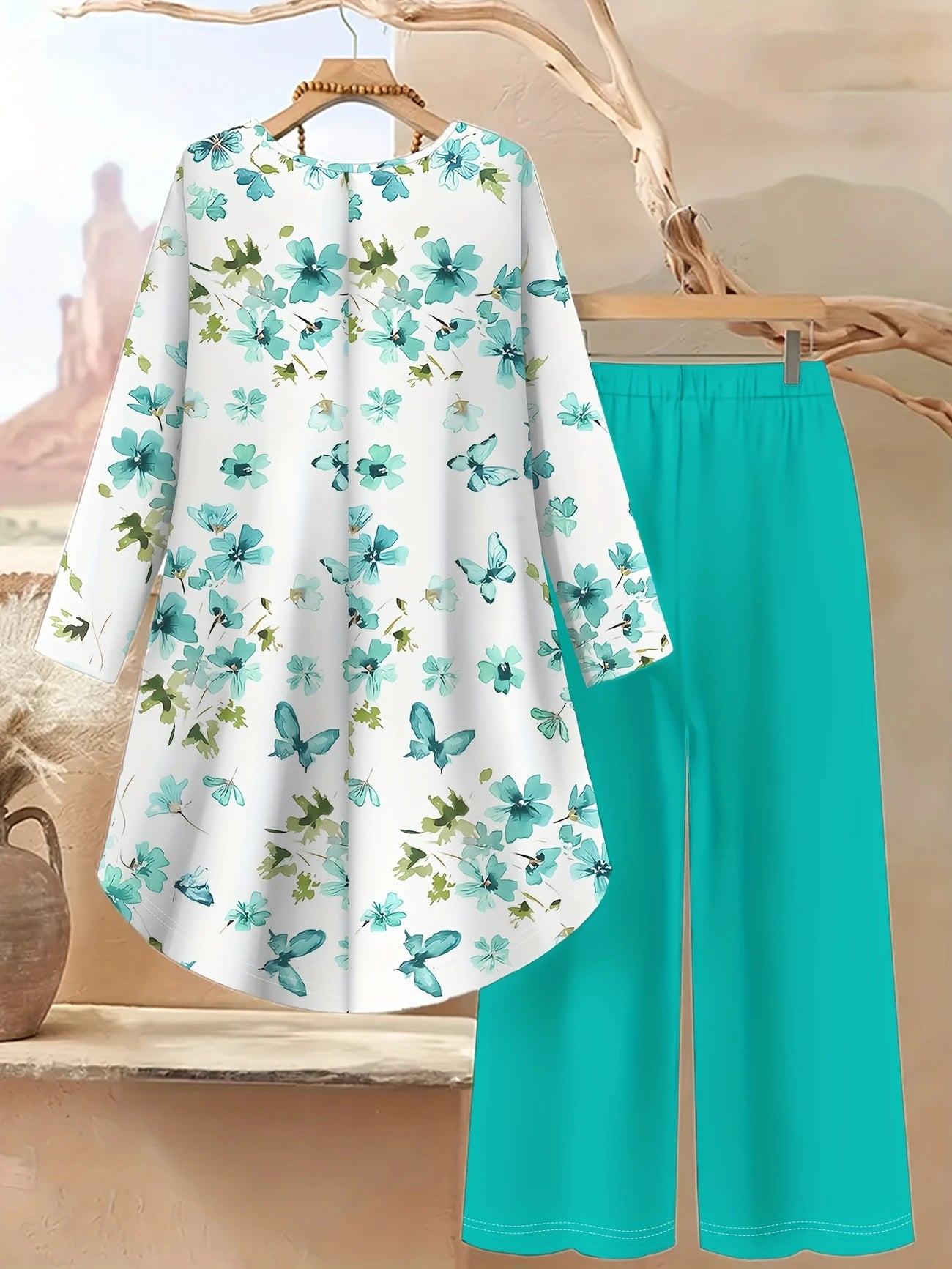 Chill Mode Co-Ord Set Half Sleeve T-shirt & Straight Leg Pant
