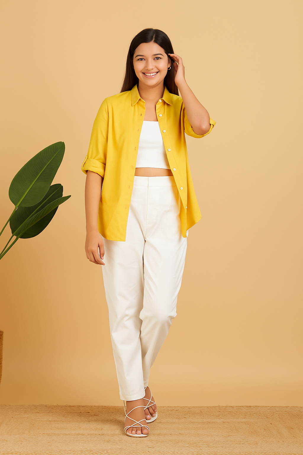 Comfy White Cotton Pants