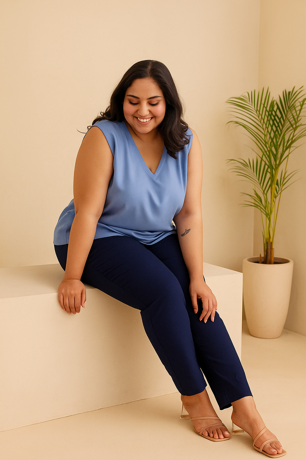 Navy Blue Cotton