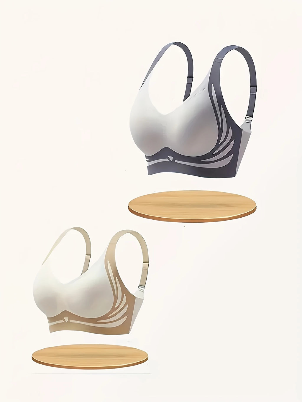 6pcs Women's Floral Lace Push-Up Bras(pack of 6)