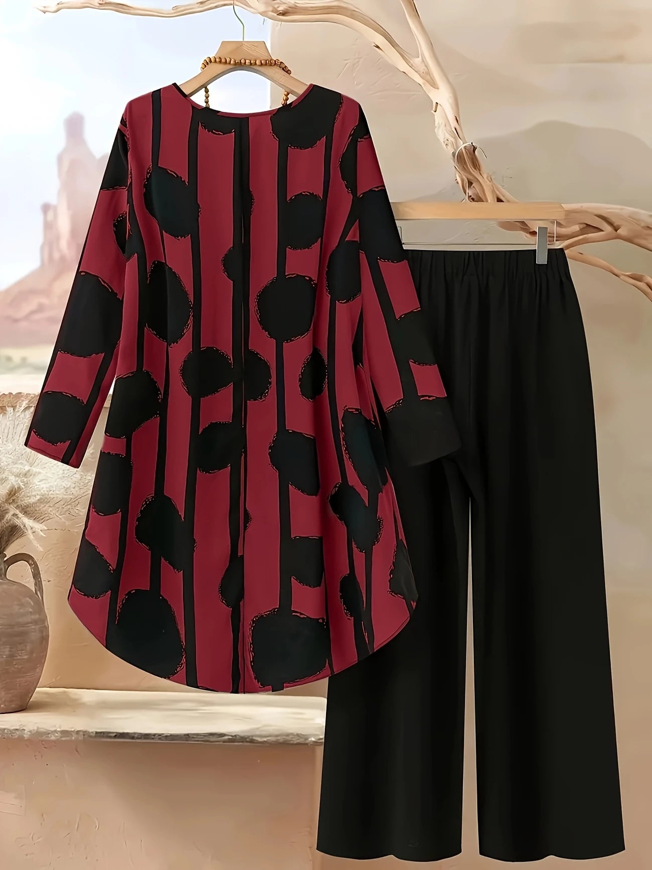 Chill Mode Co-Ord Set Half Sleeve T-shirt & Straight Leg Pant