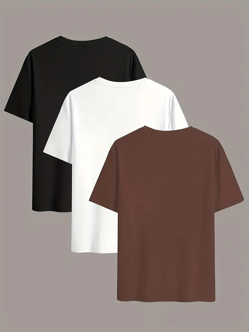 Men’s 3PCS Statement Graphic T-Shirt Set