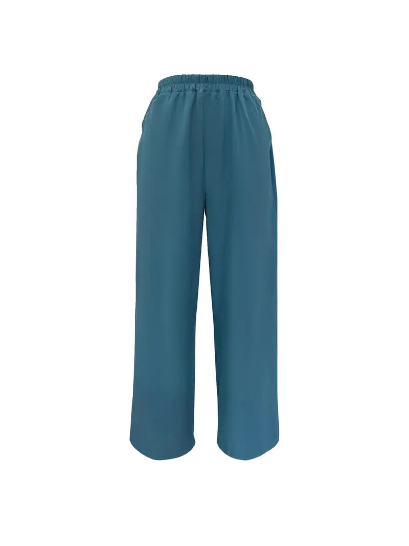 Flutter Chic – Boat Neck Floral Top with Matching Pants Set