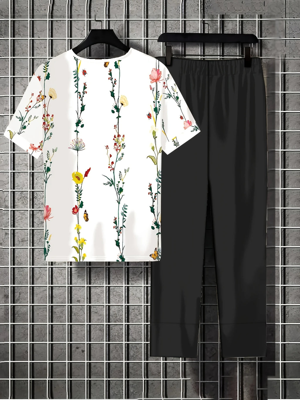 Chill Mode Co-Ord Set Half Sleeve T-shirt & Straight Leg Pant