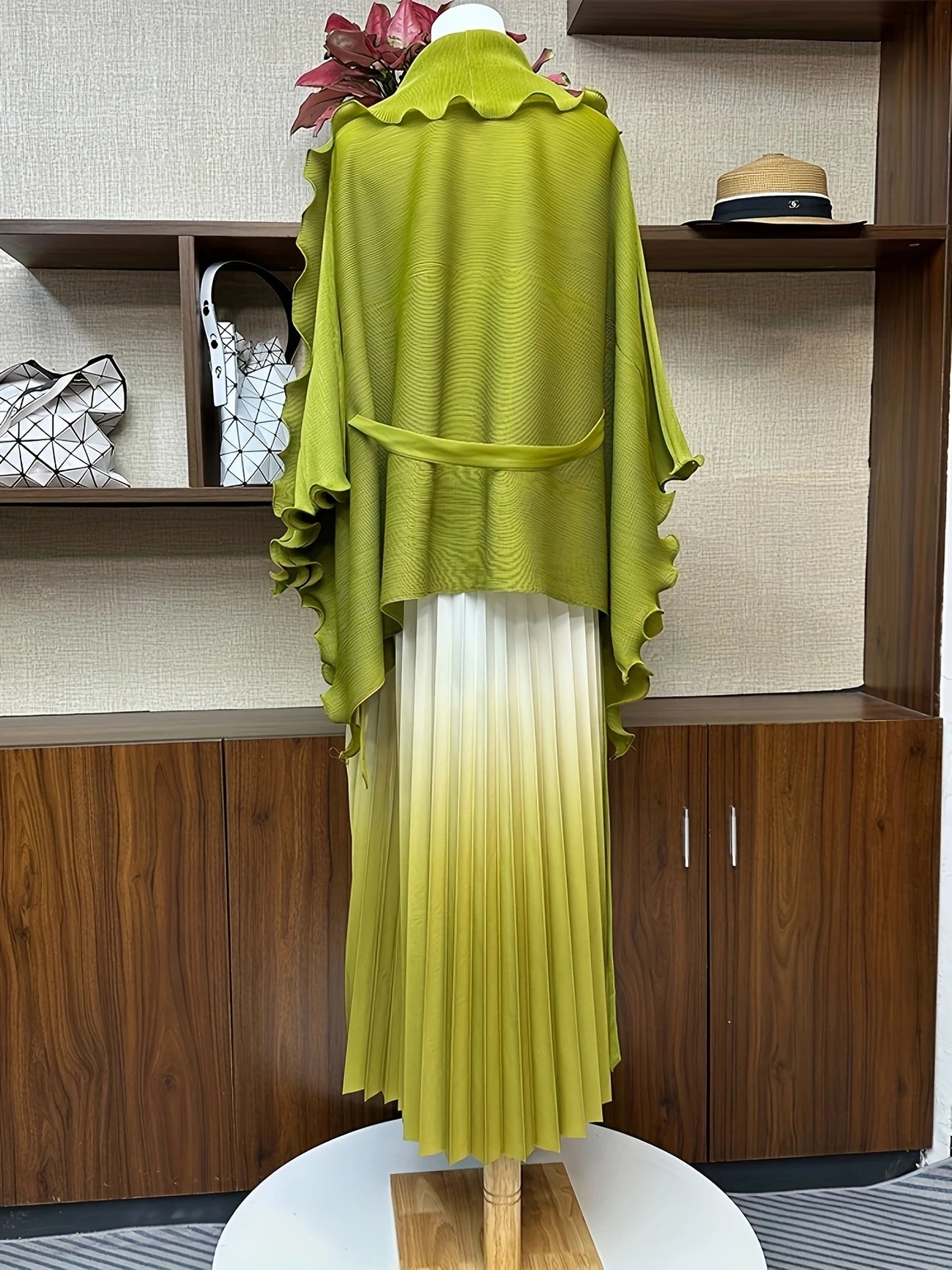 Chic Pleated Two-Piece Dress Set