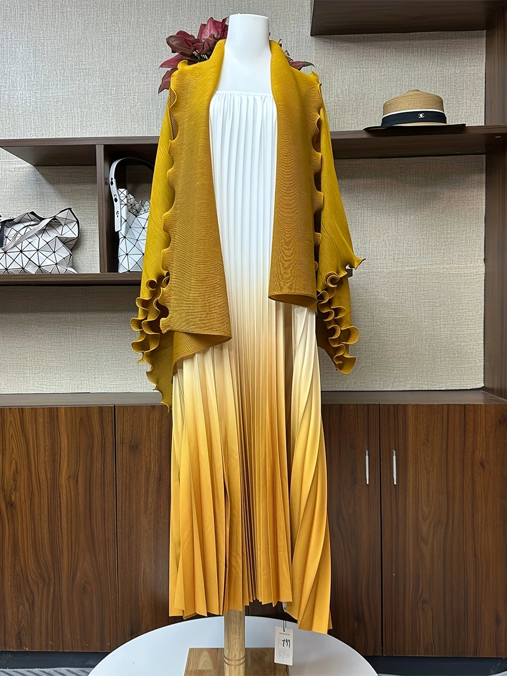 Chic Pleated Two-Piece Dress Set