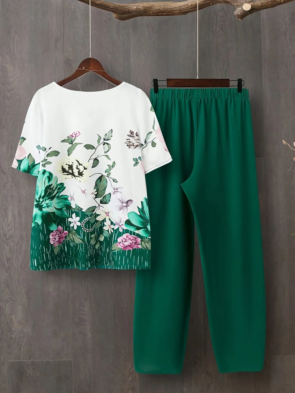 Chill Mode Co-Ord Set Half Sleeve T-shirt & Straight Leg Pant