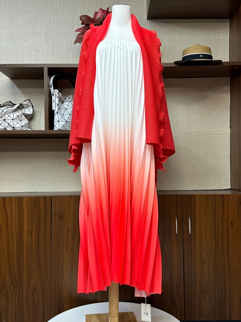 Chic Pleated Two-Piece Dress Set