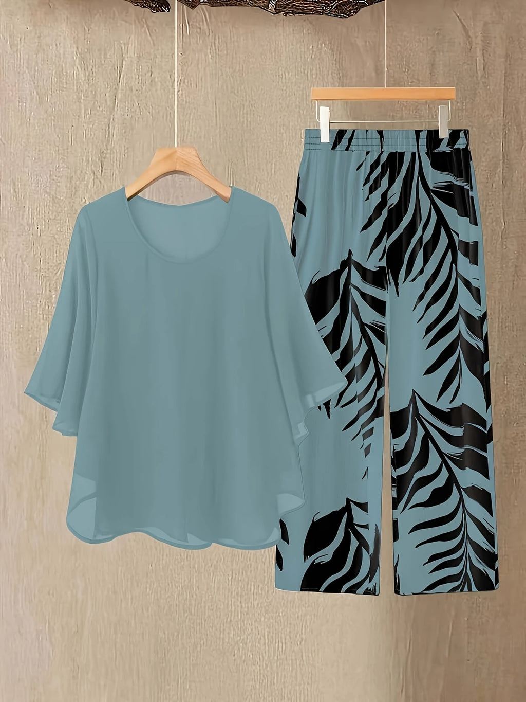 Chill Mode Co-Ord Set Half Sleeve T-shirt & Straight Leg Pant