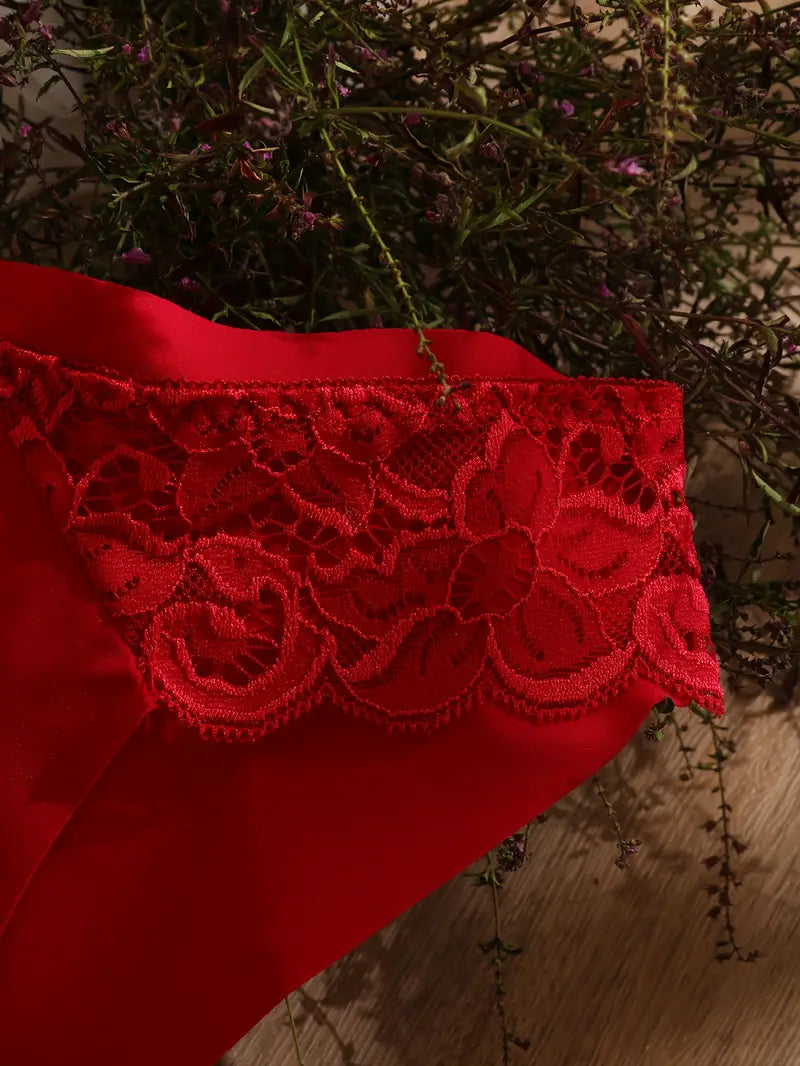 6-Pack Women’s Seamless Lace Underwear, Soft & Durable Panties with Contrast