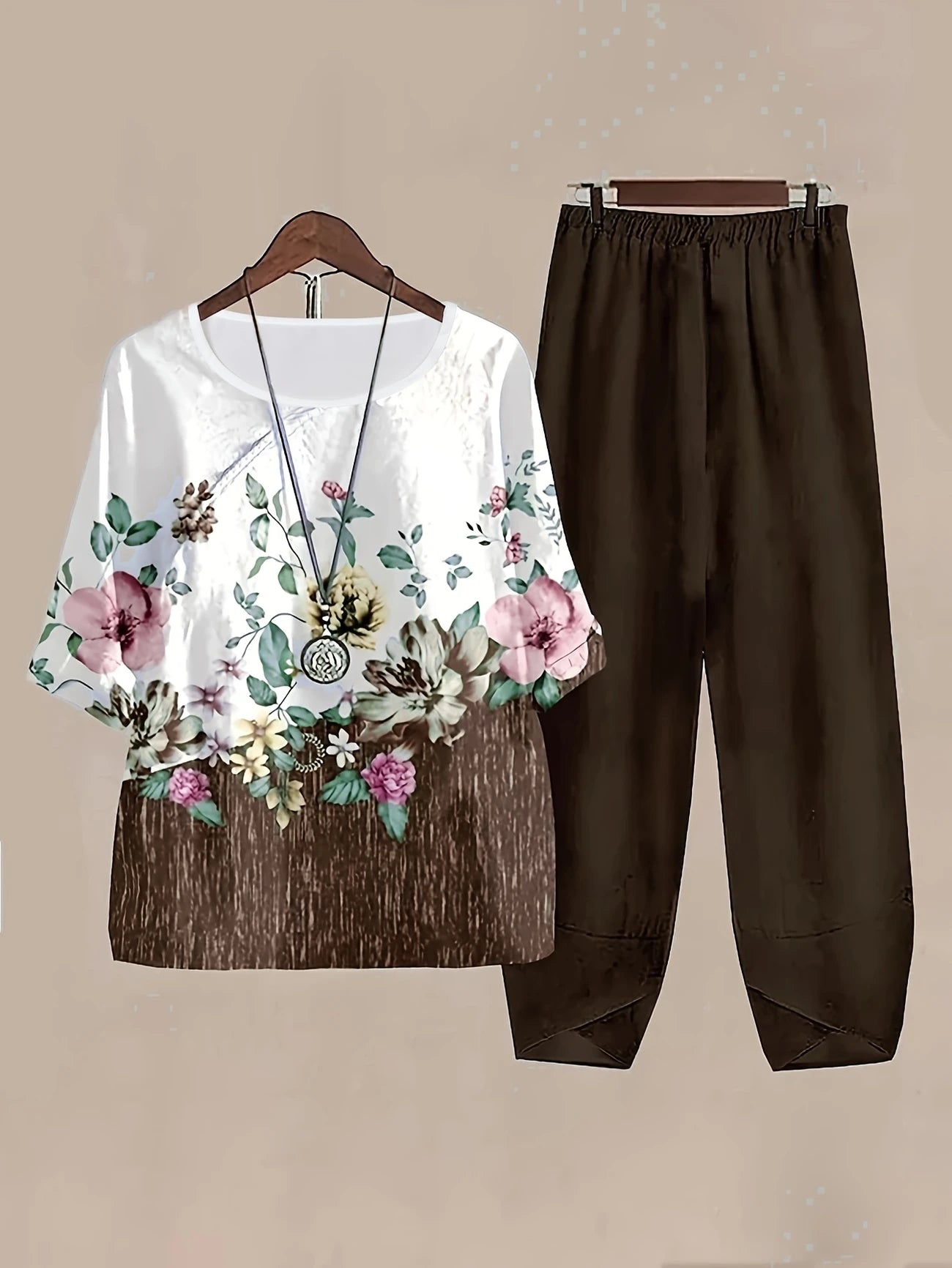 Chill Mode Co-Ord Set Half Sleeve T-shirt & Straight Leg Pant