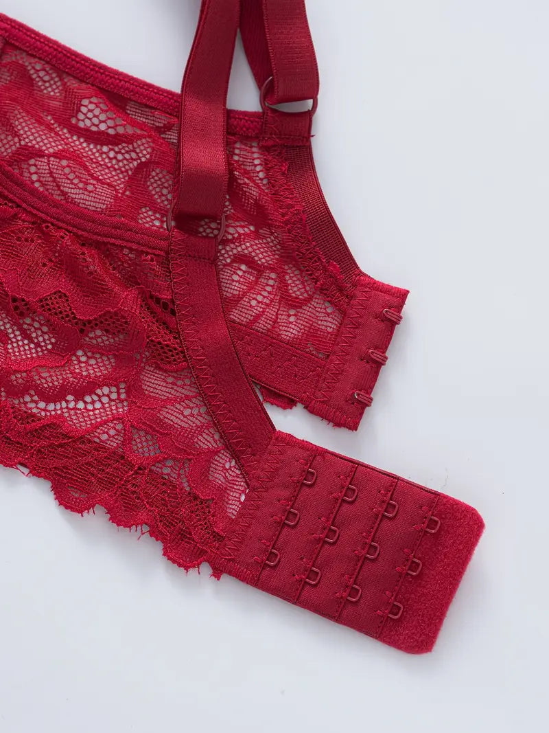 6pcs Women's Floral Lace Push-Up Bras(pack of 6)