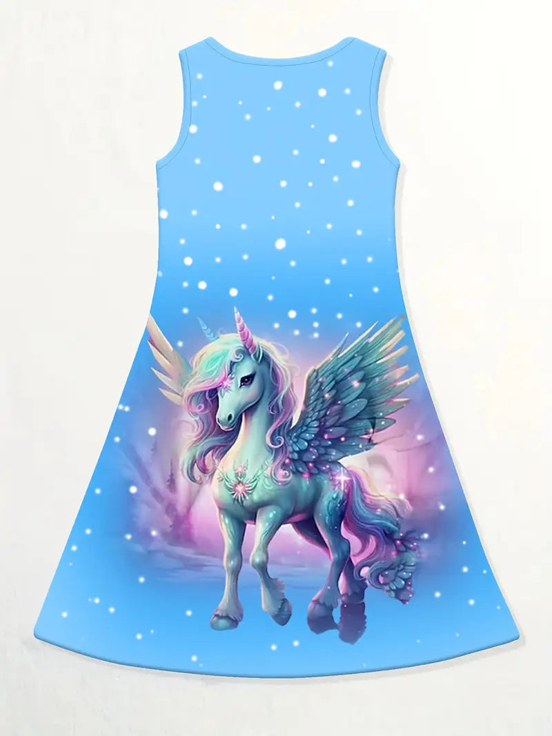 Girls' 3-Pack Unicorn A-Line Dresses