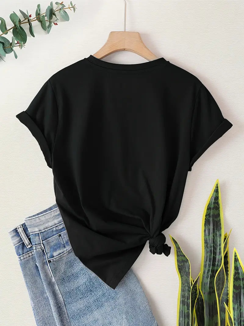 4pcs Women's - Daisy Print T-Shirts