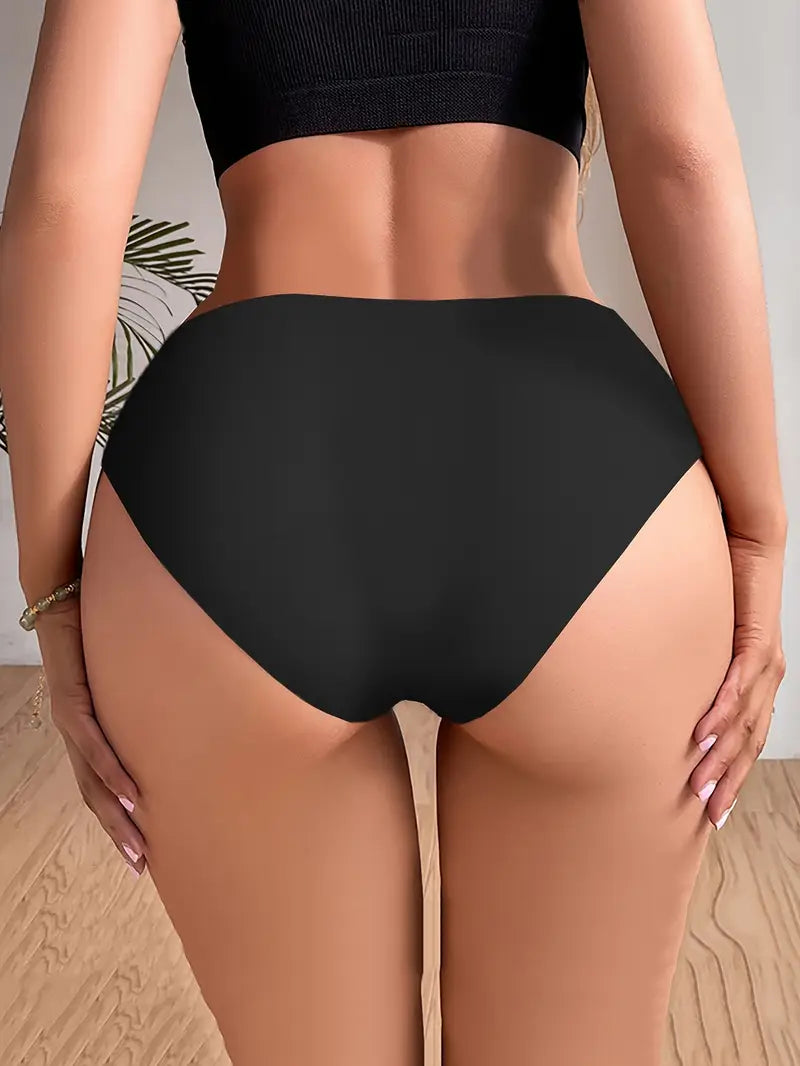 6-Pack Women’s Seamless Lace Underwear, Soft & Durable Panties with Contrast