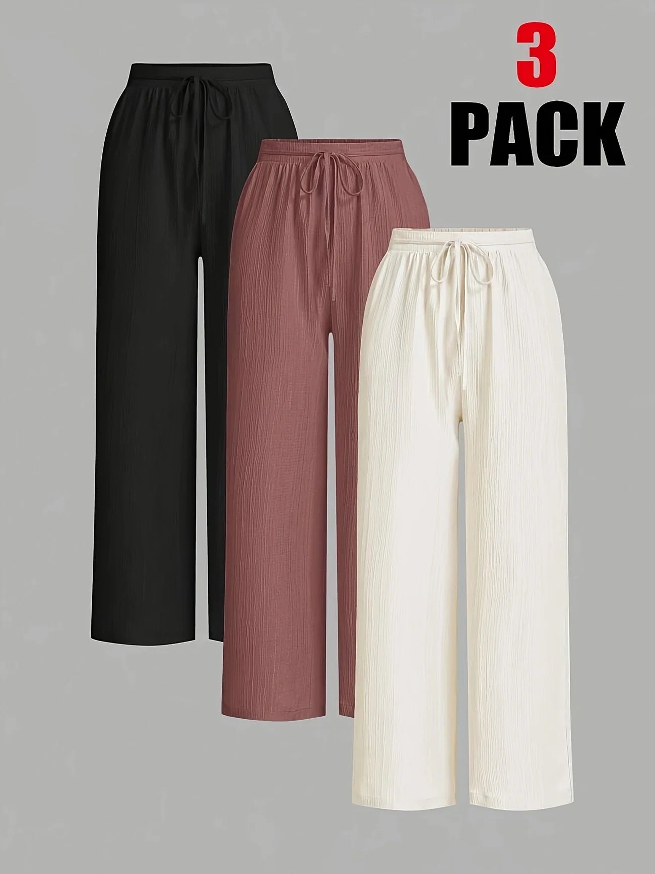 Elegant Women's Wide-Leg Pants Set