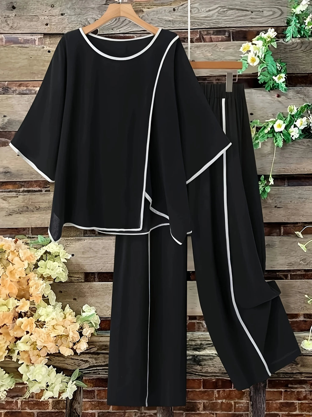 Chill Mode Co-Ord Set Half Sleeve T-shirt & Straight Leg Pant