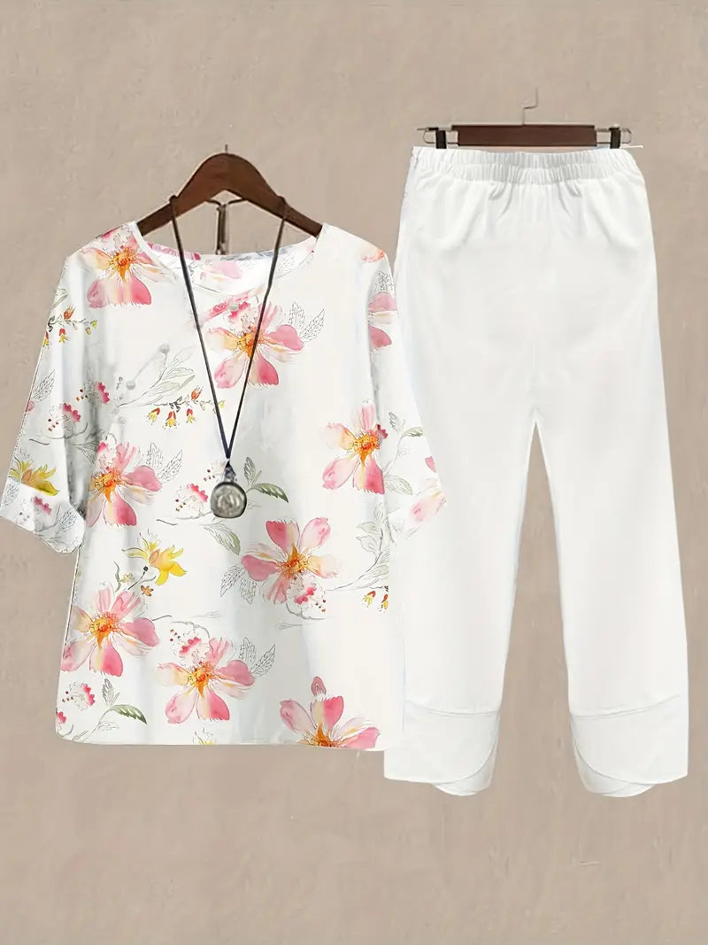 Chill Mode Co-Ord Set Half Sleeve T-shirt & Straight Leg Pant