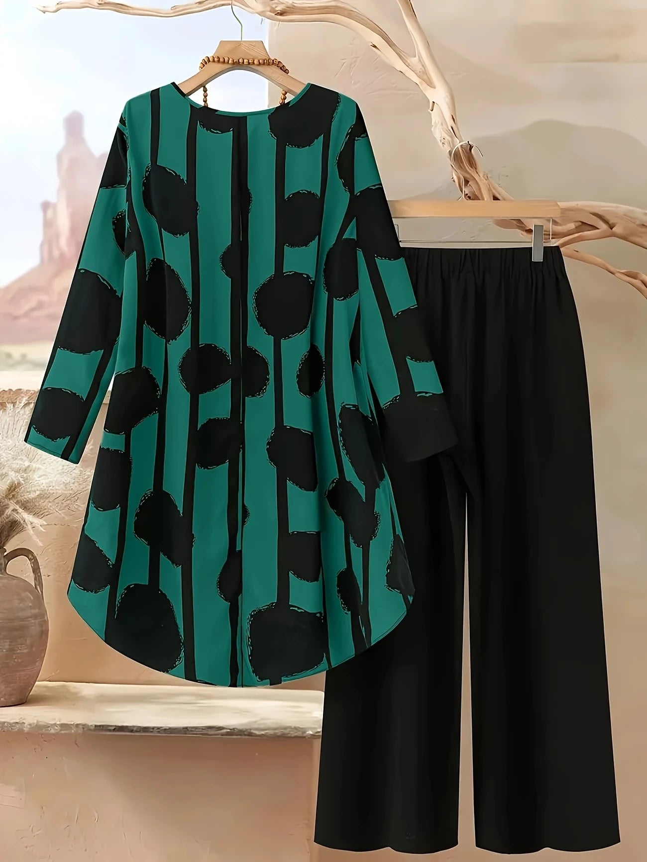 Chill Mode Co-Ord Set Half Sleeve T-shirt & Straight Leg Pant