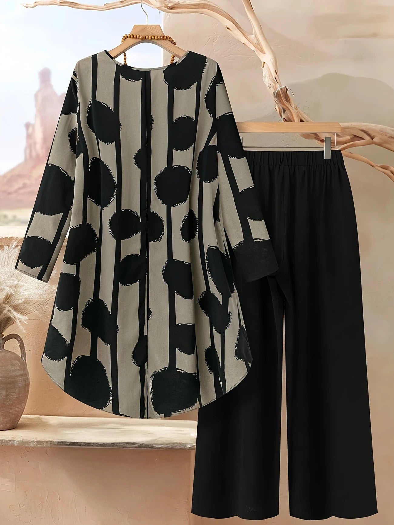Chill Mode Co-Ord Set Half Sleeve T-shirt & Straight Leg Pant