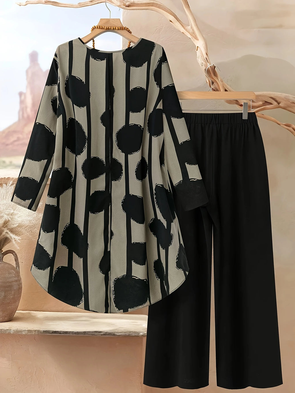 Chill Mode Co-Ord Set Half Sleeve T-shirt & Straight Leg Pant