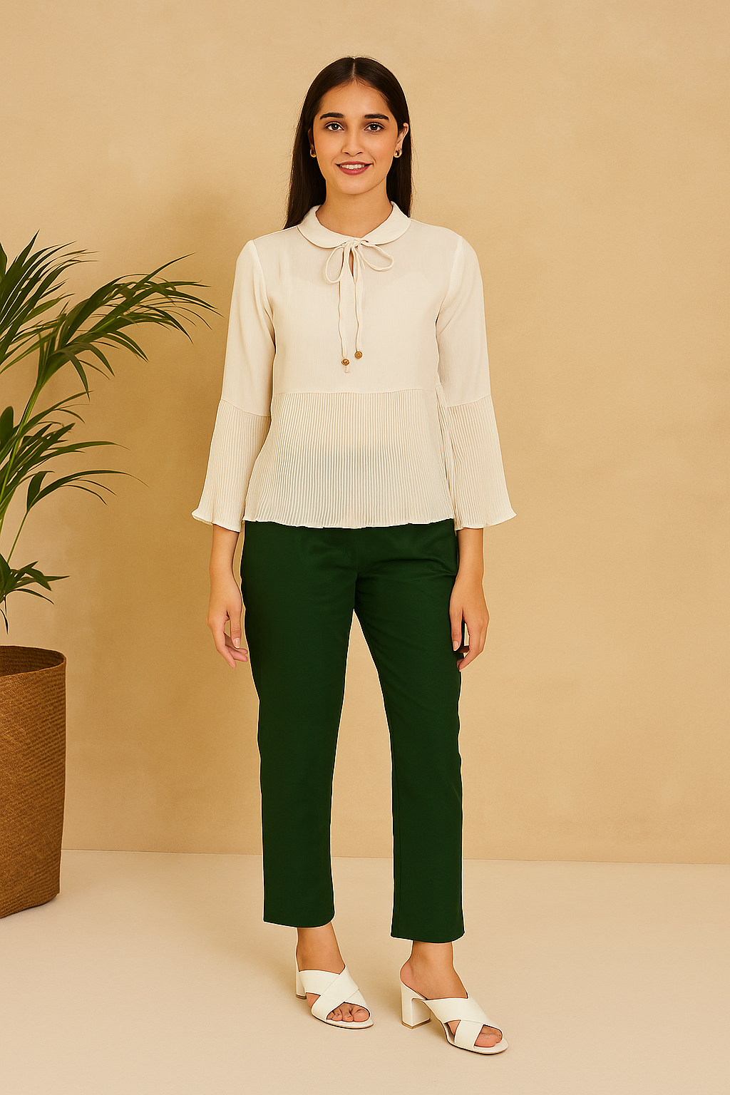 Sage Green Cotton Pant