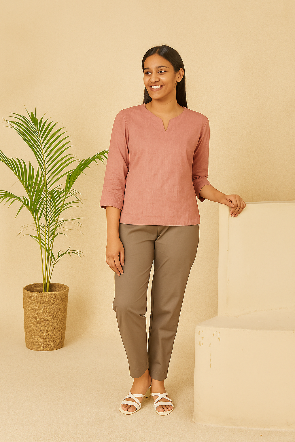 Grey Cotton Pant