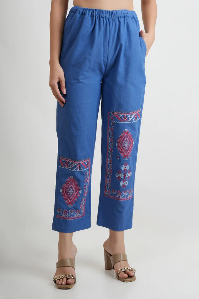 Chill Mode Co-Ord Set Half Sleeve T-shirt & Straight Leg Pant