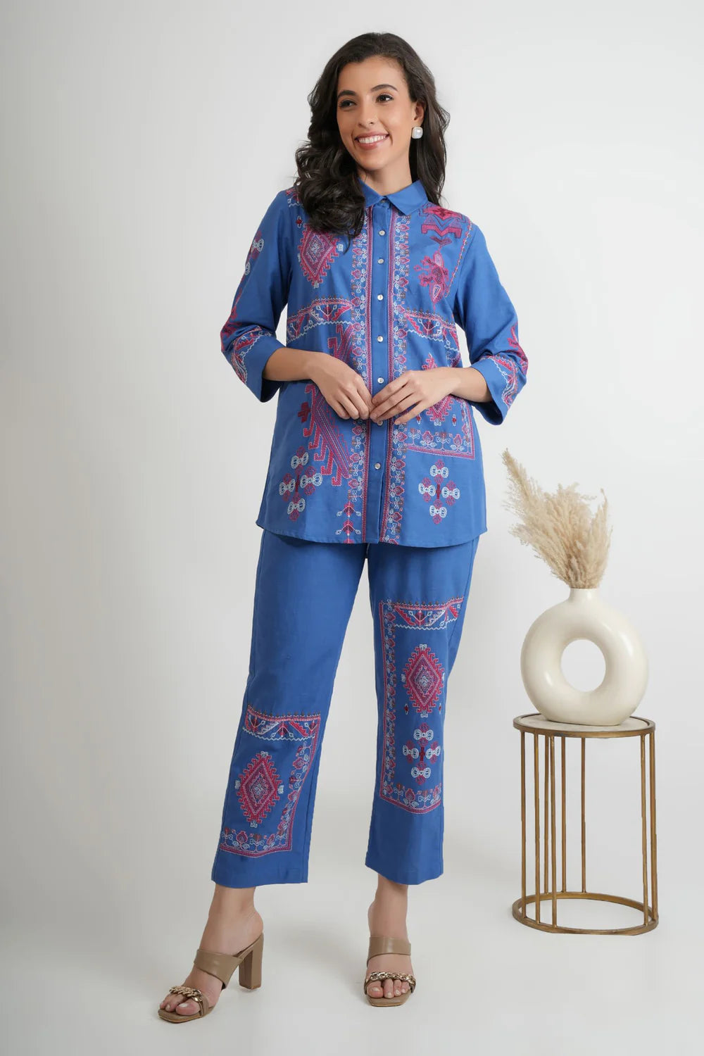 Chill Mode Co-Ord Set Half Sleeve T-shirt & Straight Leg Pant