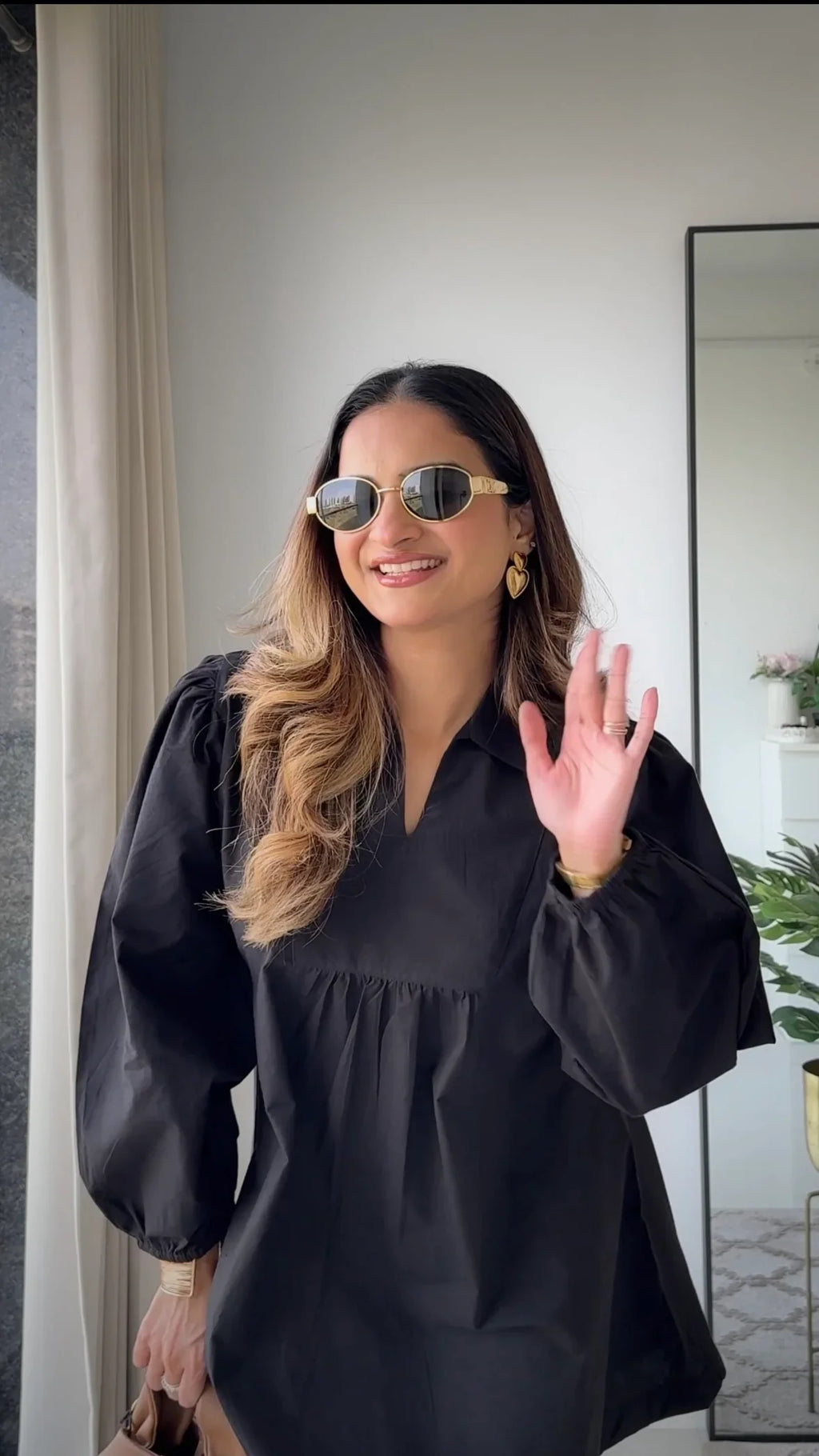 Timeless Black Poplin Dress