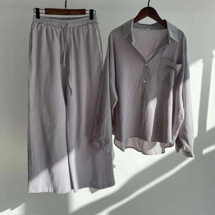 fashionable Women's Slacks Cotton Shirt 2.0