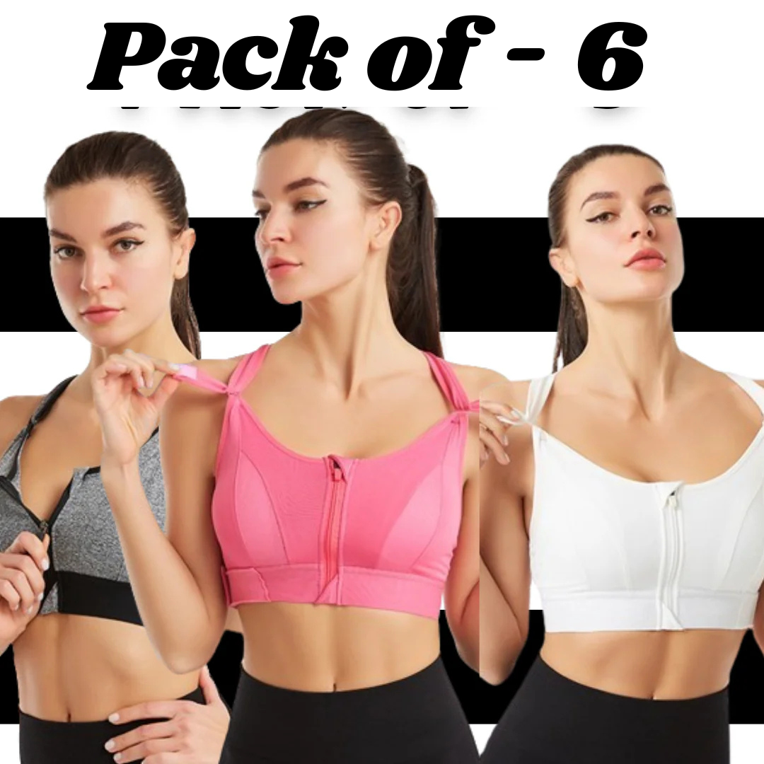 6pcs Women's Floral Lace Push-Up Bras(pack of 6)