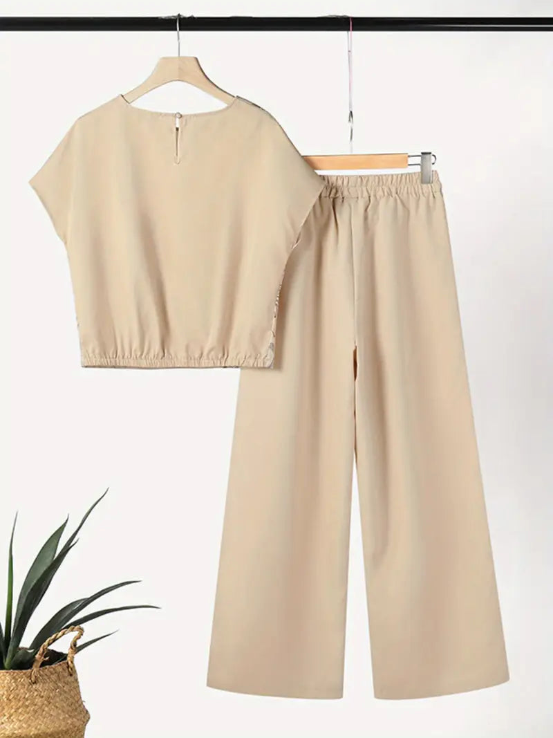 Women's Floral Print Two-Piece Suit for Women