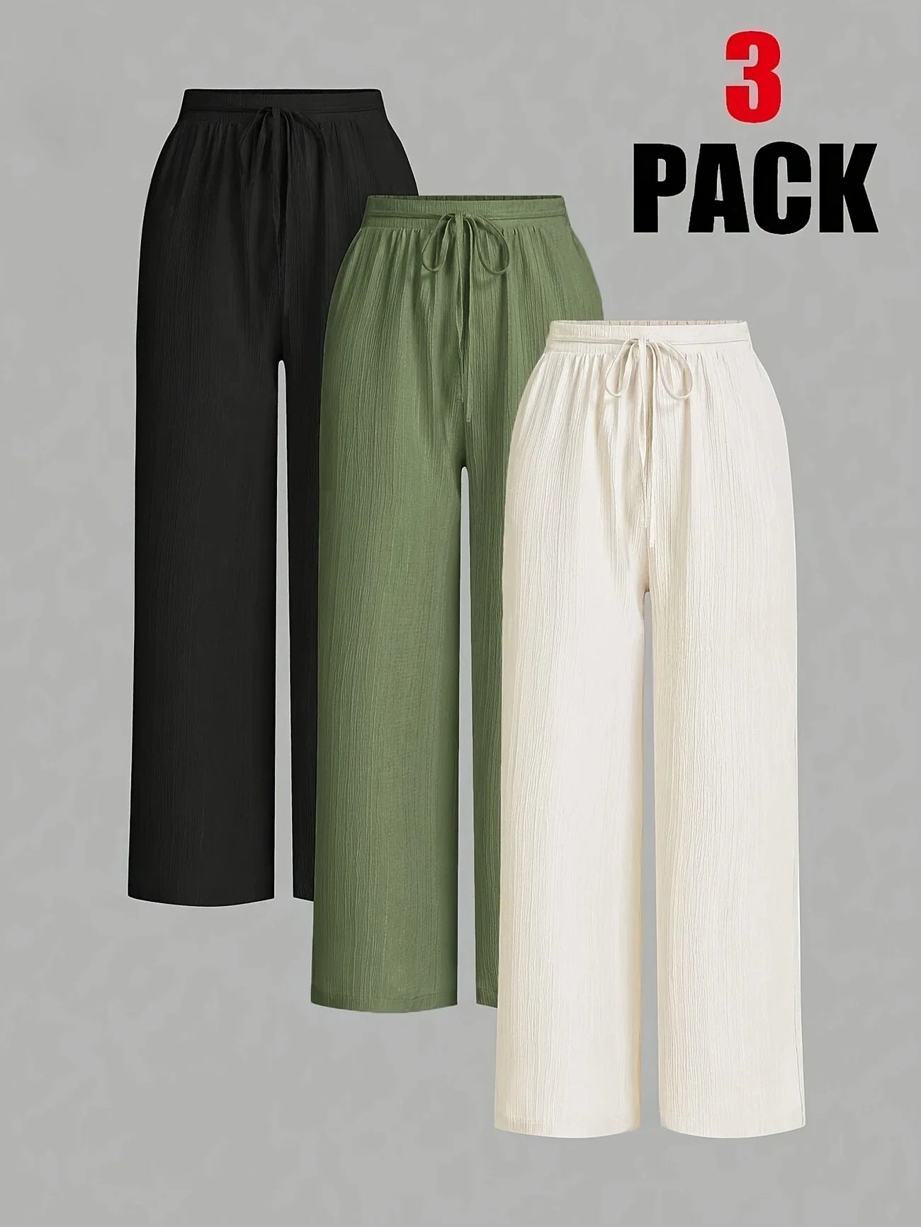 Elegant Women's Wide-Leg Pants Set