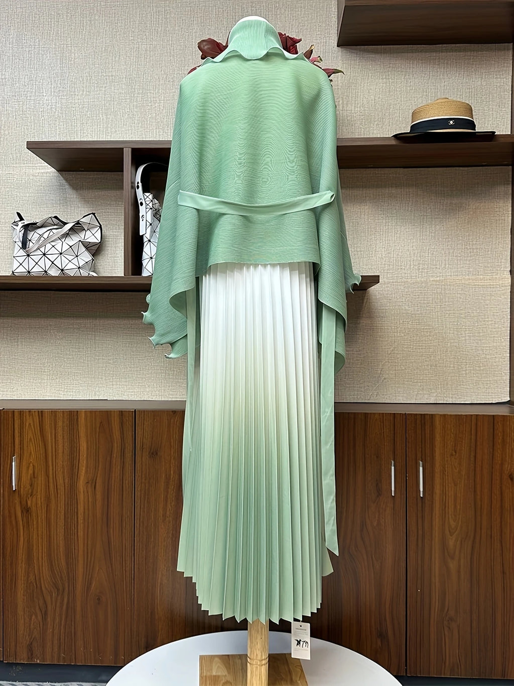 Chic Pleated Two-Piece Dress Set