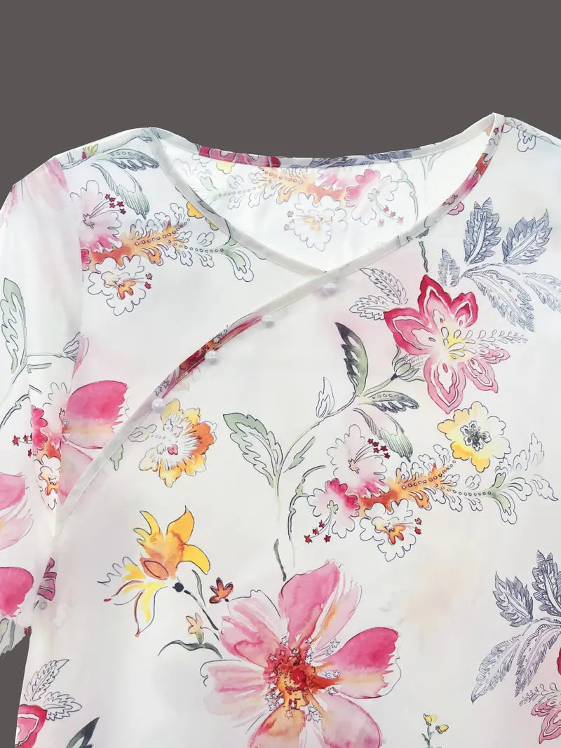 Chill Mode Co-Ord Set Half Sleeve T-shirt & Straight Leg Pant