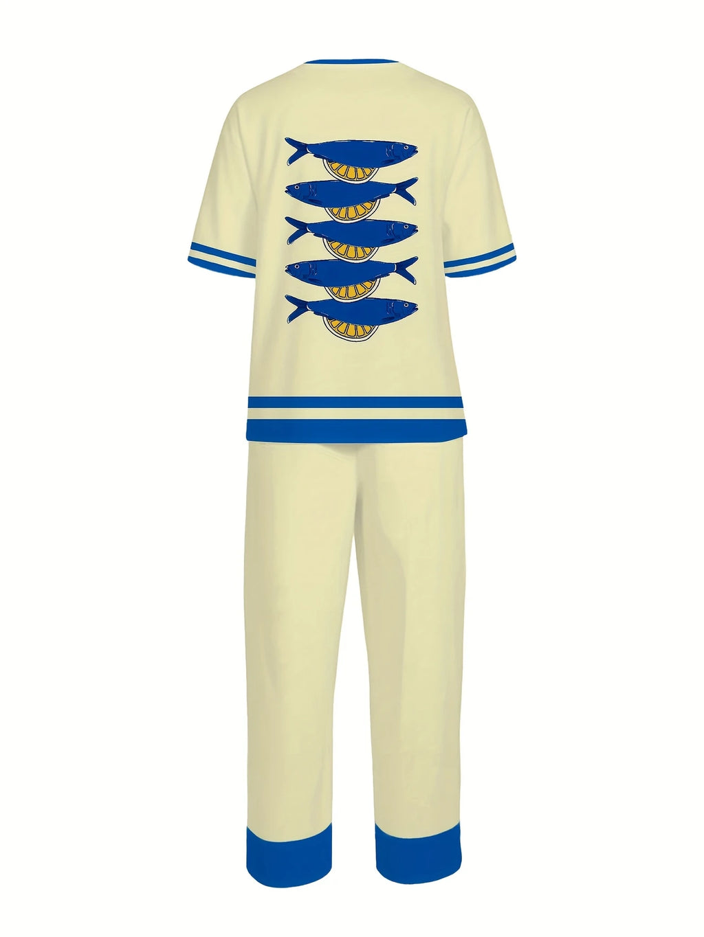 Chill Mode Co-Ord Set Half Sleeve T-shirt & Straight Leg Pant