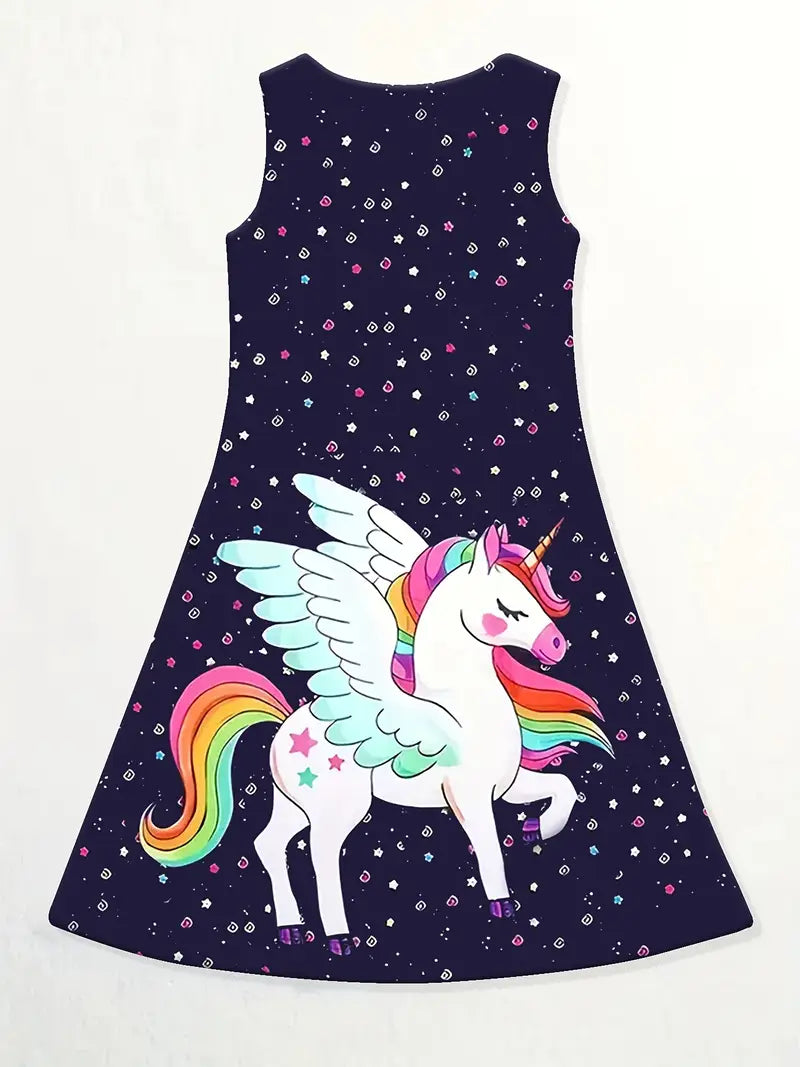 Girls' 3-Pack Unicorn A-Line Dresses