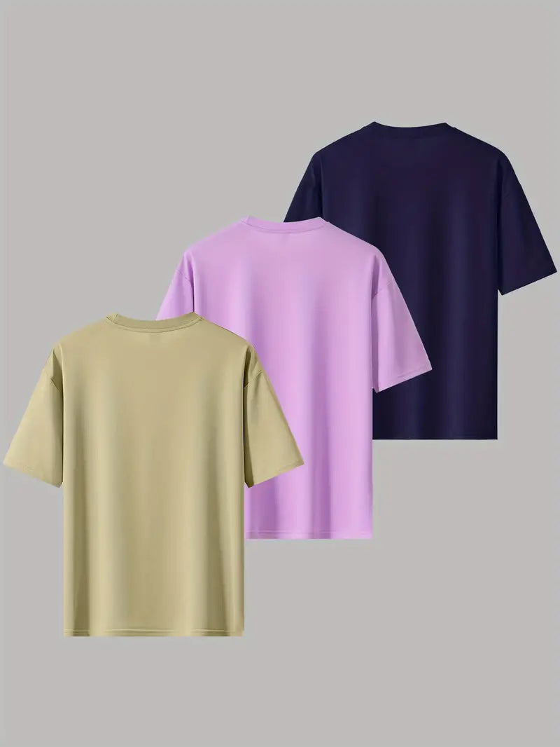 3-Pack – Casual Loose Fit T-Shirts  Perfect for Everyday Style