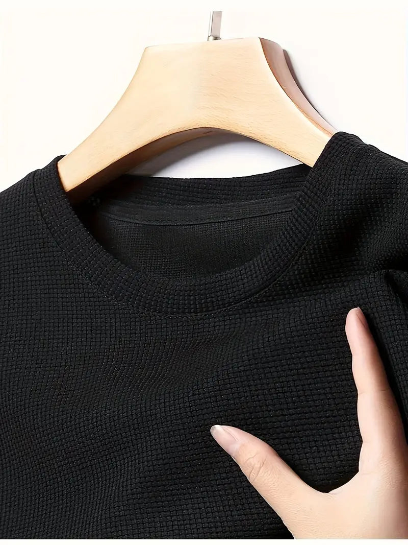 3-Pack Men’s Waffle Knit Quick-Dry Tees – Lightweight Shirts for Gym and outdoor