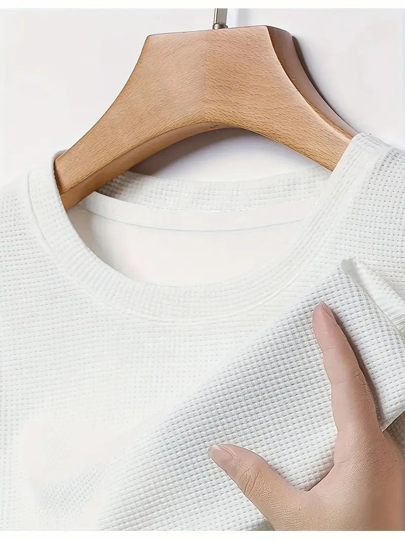 3-Pack Men’s Waffle Knit Quick-Dry Tees – Lightweight Shirts for Gym and outdoor