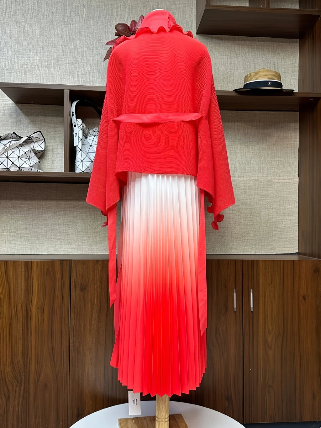 Chic Pleated Two-Piece Dress Set