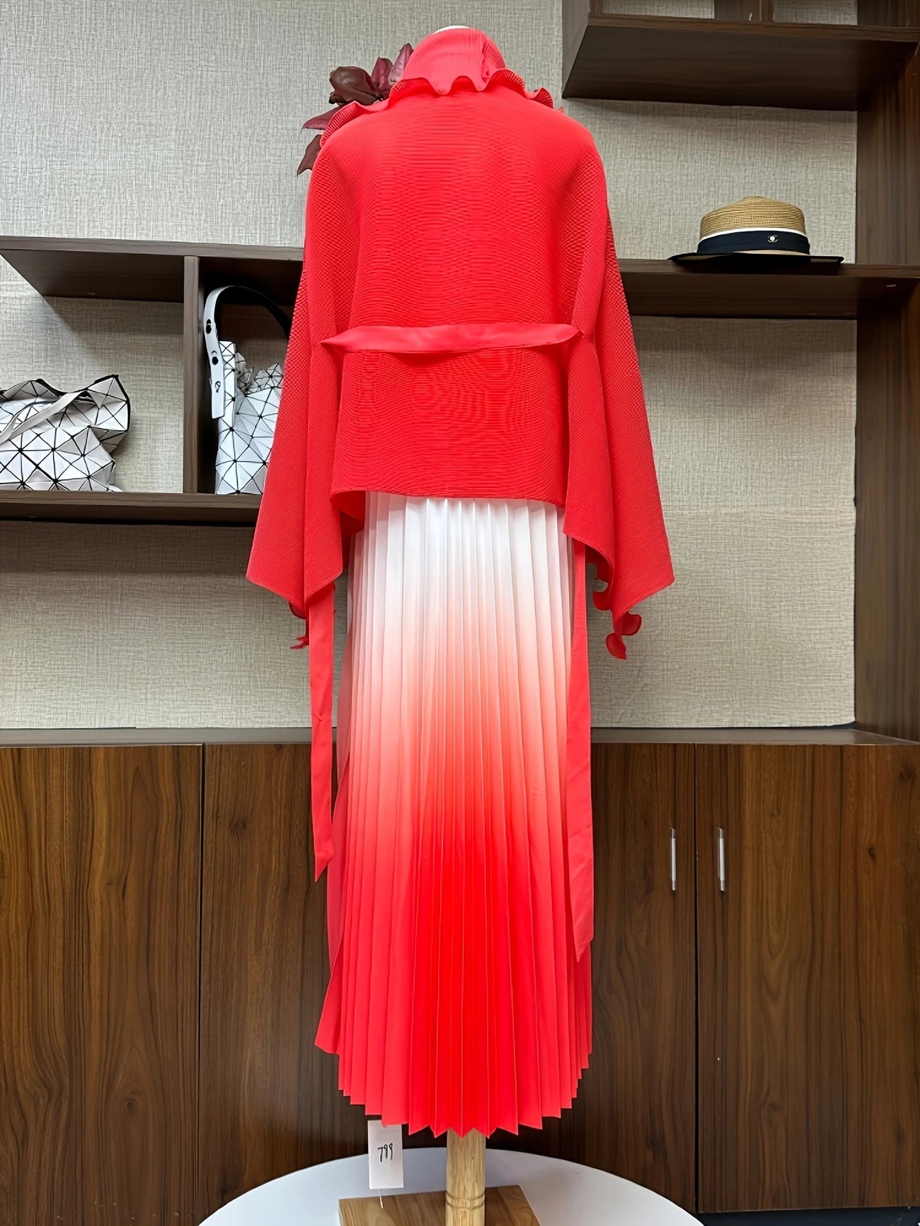 Chic Pleated Two-Piece Dress Set