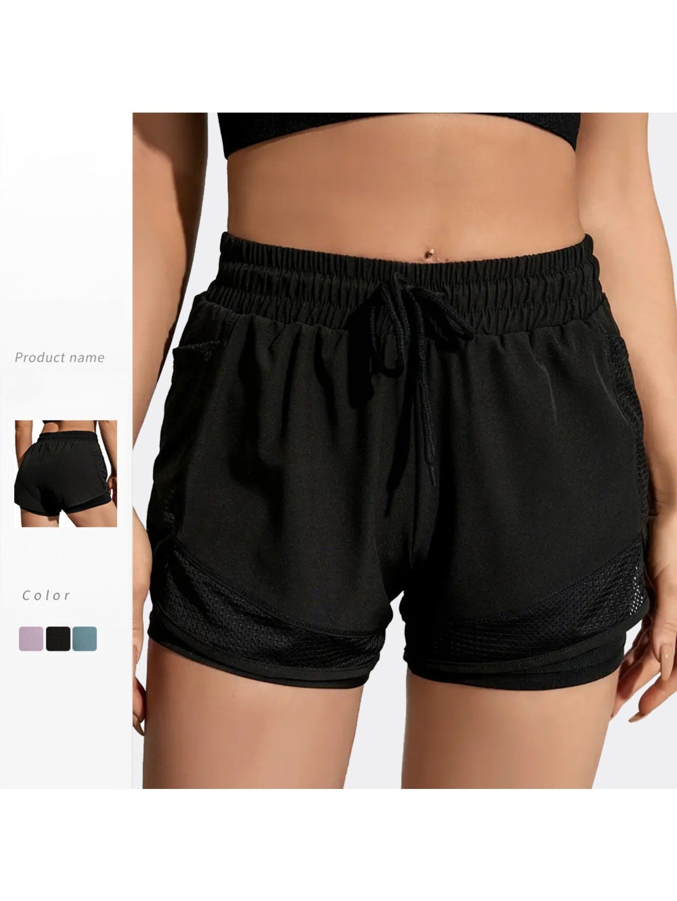 Chic Yoga Shorts Set