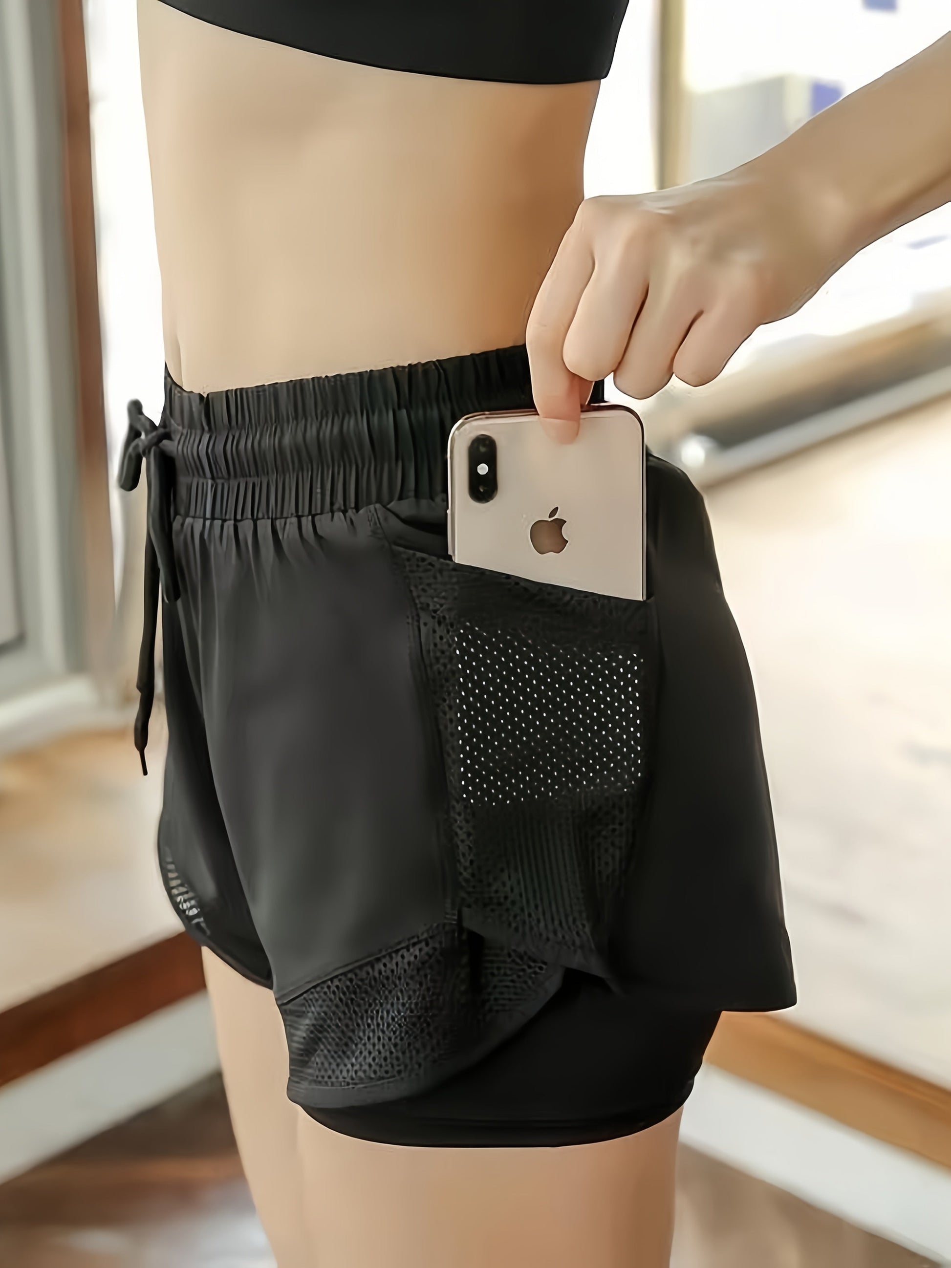 Chic Yoga Shorts Set