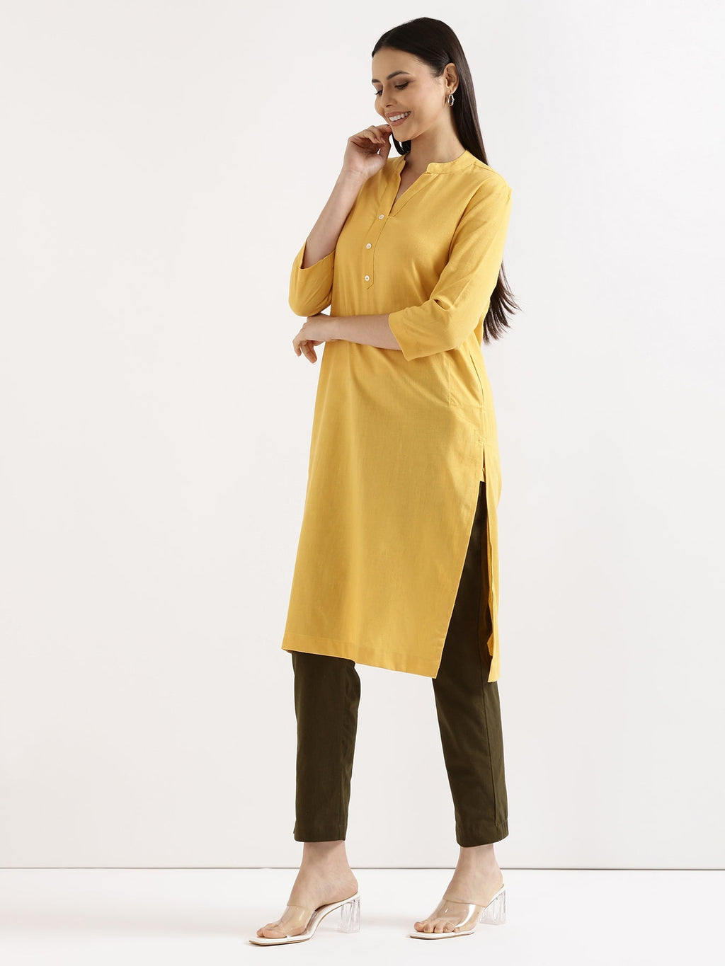 Breezy Linen Long Kurta