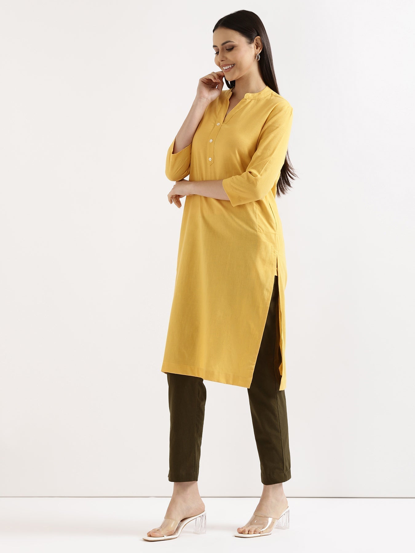 Breezy Linen Long Kurta