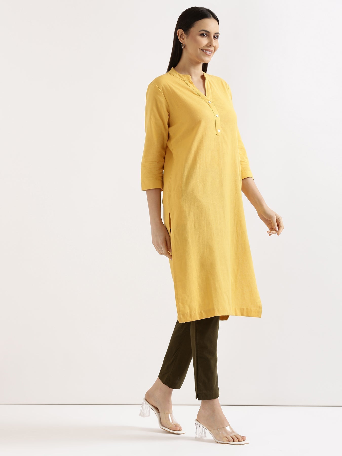 Breezy Linen Long Kurta