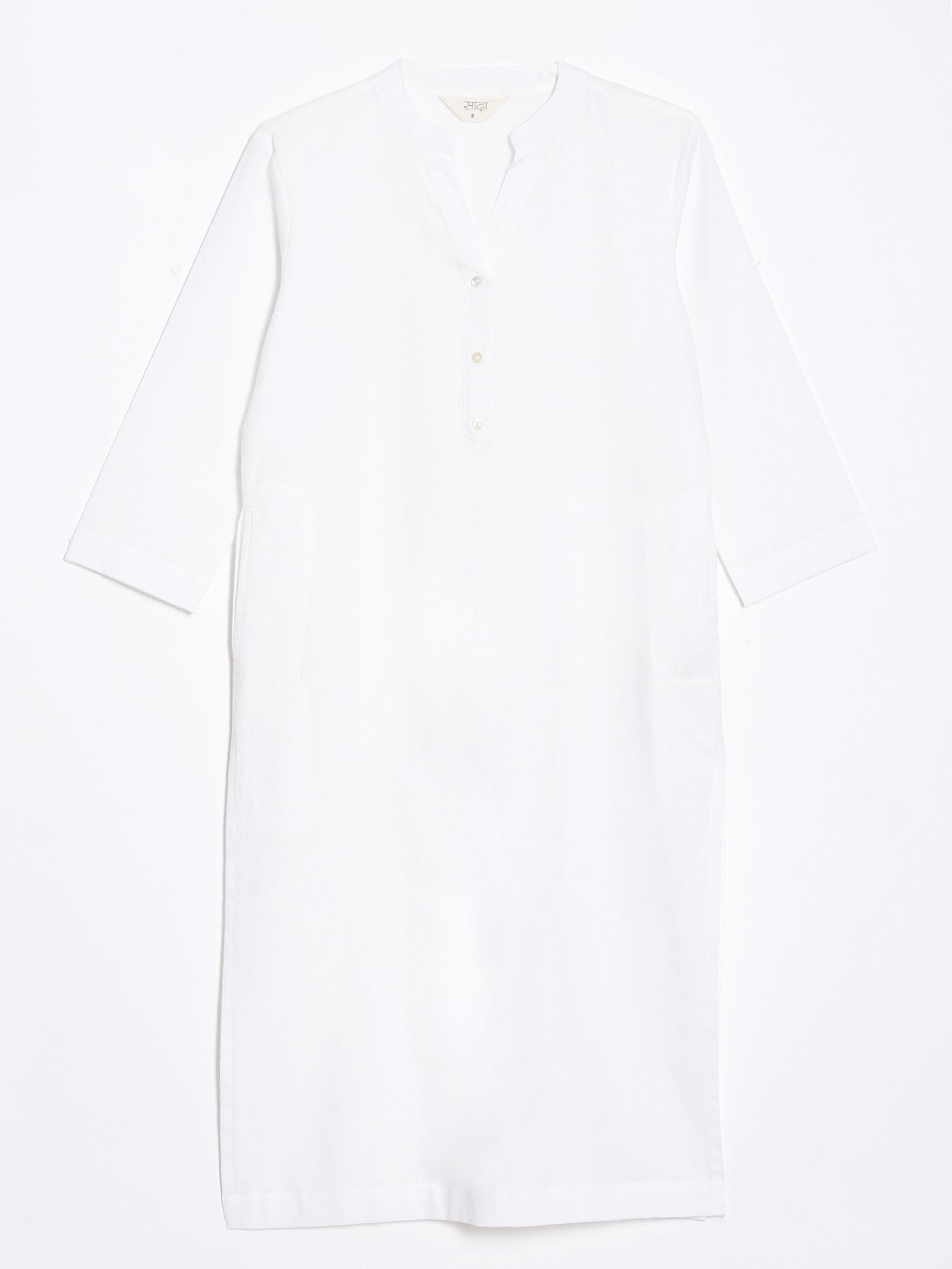 Breezy White Linen Kurta