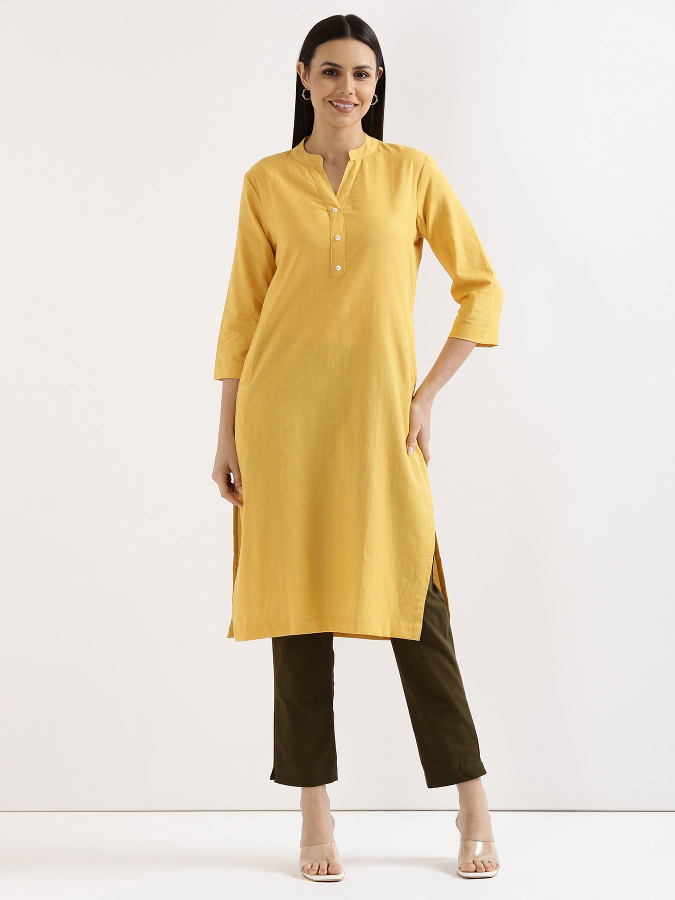 Breezy Linen Long Kurta